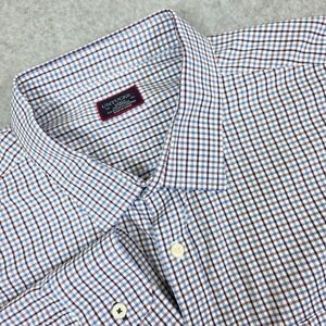 UNTUCKit Button Down Shirt Men's Size XXXLC Blue/Purple Checkered‎ Long Sleeve
